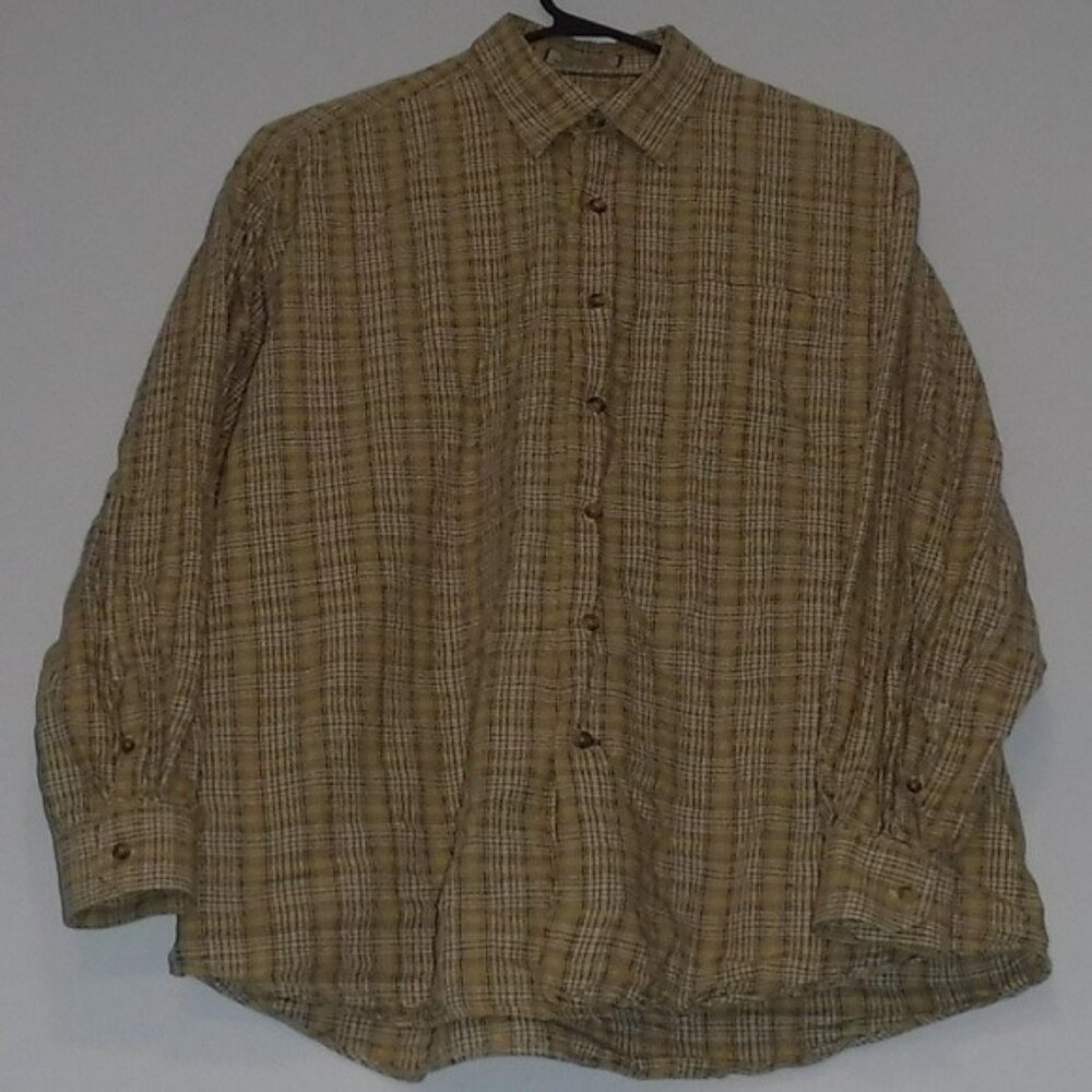 Cutter & Buck Mens Long Sleeve Button Down Dress Shirt Size "M" 100% Cotton